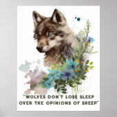 Wolf Citaat Poster (Voorkant)