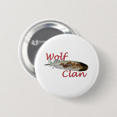 Wolf Clan Ronde Button 5,7 Cm (Voorkant /achterkant)