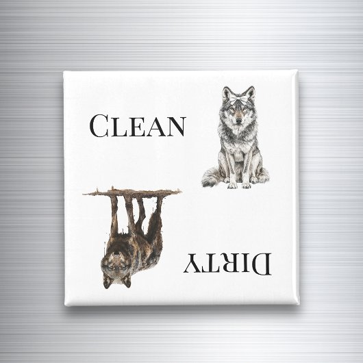 Wolf Clean Vuile vaatwasser Magneet