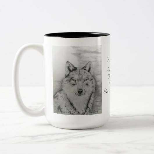 Wolf Coffee Mok (Links)