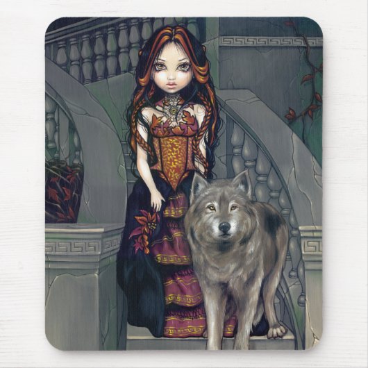 "Wolf Countess" Mousepad Muismat (Voorkant)