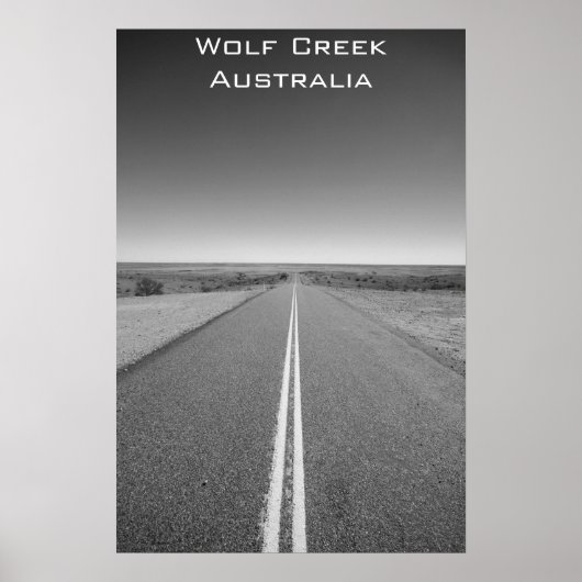 Wolf Creek Australie - Noir et blanc - Poster (Devant)