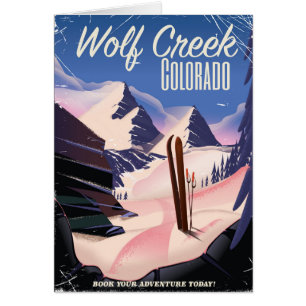 Wolf Creek Colorado Ski poster