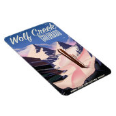 Wolf Creek Colorado Ski poster Magneet (Rechterzijde)