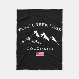 Wolf Creek P Colorado Rocky Mountains Ski Resort S Fleece Deken