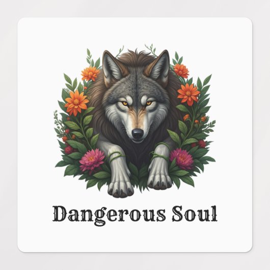 Wolf Dangerous Soul Labels (Design 1)