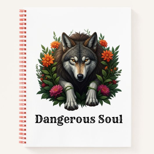 Wolf Dangerous Soul Notitieboek (Voorkant)