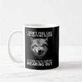 Wolf dat ik niet ouder word koffiemok (Links)