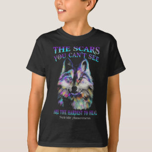 Wolf de auto's die je niet ziet zijn het moeilijks t-shirt
