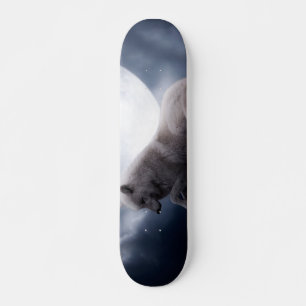 Wolf de koning van de wilde natuur skateboard