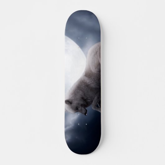Wolf de koning van de wilde natuur skateboard (Voorkant)