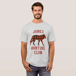 Wolf de rode en zwarte vlegel t-shirt