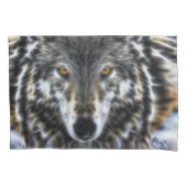 Wolf decor Inspirerend portret Kussensloop (Voorkant-Links)