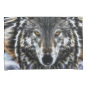 Wolf decor Inspirerend portret Kussensloop (Voorkant-Rechts)