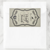 Wolf Dents Halloween Jar Sticker Étiquette (Sac)