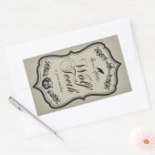 Wolf Dents Halloween Jar Sticker Étiquette (Enveloppe)