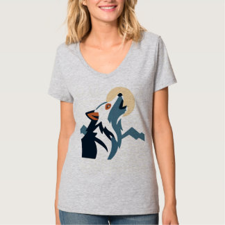 Wolf die naar de Maan huilt Hoodie – Laat de Alph T-shirt