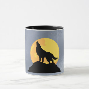 Wolf die naar de Maan huilt Mok