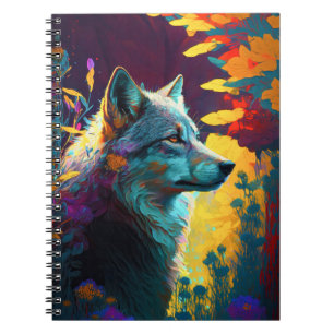 Wolf Dierenportret Schilderij Wildlife Outdoors Notitieboek
