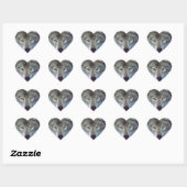 Wolf dierentuin hart sticker (Vel)
