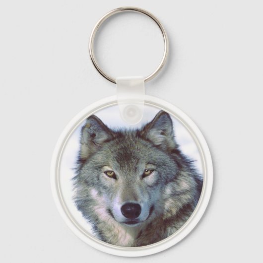 Wolf dierentuin sleutelhanger (Voorkant)