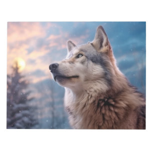 Wolf Dierlijke Natuur Majestueuze Wildernis Notitieblok