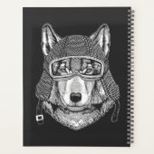 Wolf Dog Motorcycle Rider Planner (Achterkant)