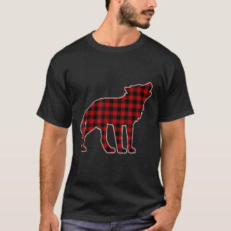 Wolf Dog Shirt met kerstmis Dog Buffalo Pset T-Shi