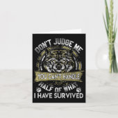 Wolf Dont Judge Me You Cant Handle  Kaart (Voorkant)