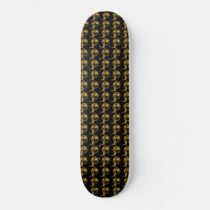 Wolf & Dragon Gold-skateboard Skateboard