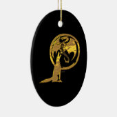 Wolf & Dragon or ornement noir (Droite)