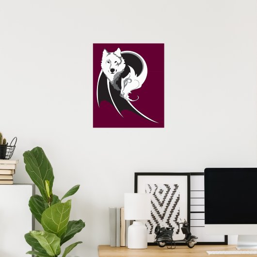 Wolf & Dragon Print (Thuiskantoor)