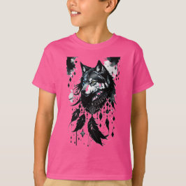 Wolf, Dreamcatcher, Amulet, Talisman T-shirt