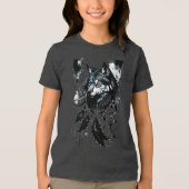 Wolf, Dreamcatcher, Amulet, Talisman Tri-Blend Shirt (Voorkant)