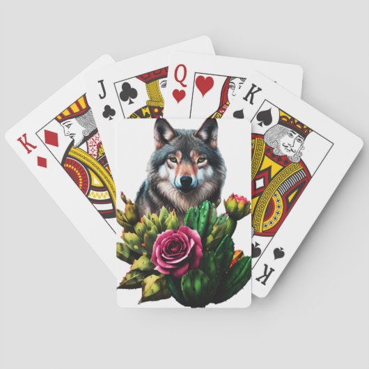 Wolf Drie Pokerkaarten (Achterkant)