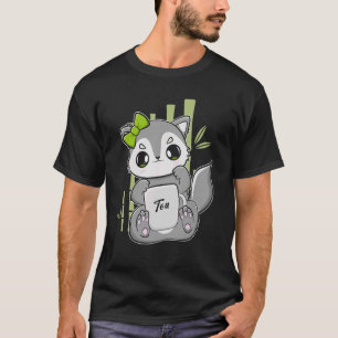 Wolf Drink met Boba en parelmelkthee T-shirt