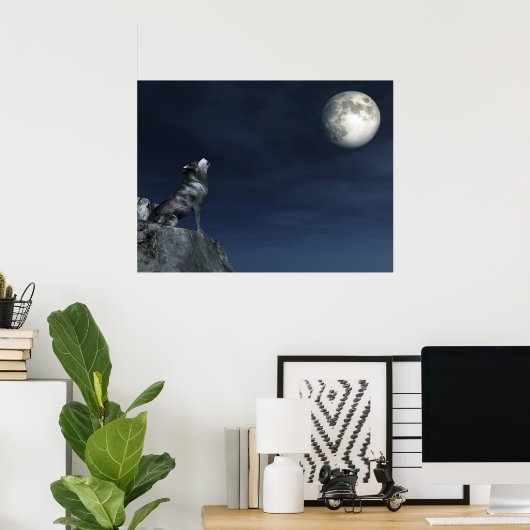 Wolf drogen poster (Thuiskantoor)