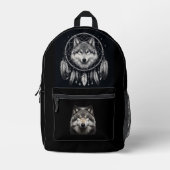 Wolf dromen BackPack Bedrukte Rugzak (Voorkant)