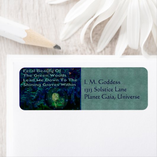 Wolf dromen etiket (Insitu)