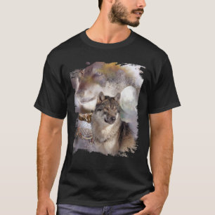 Wolf Droomvanger Adelaar Maan Wolven T-shirt