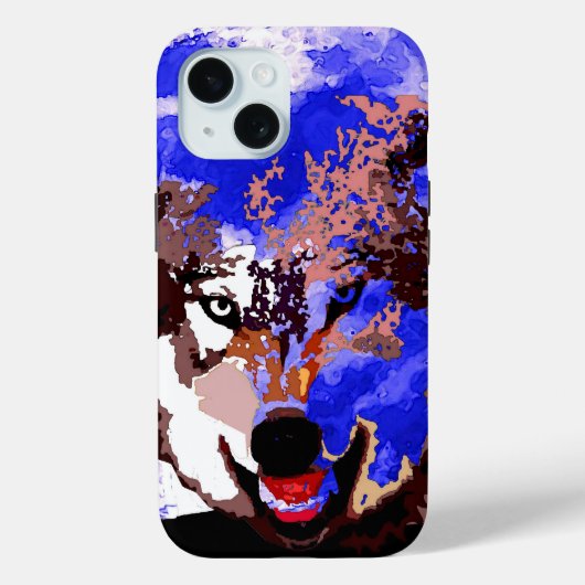 Wolf en Full Moon Case-Mate iPhone Case (Achterkant)