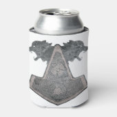 wolf en hamer, metaal blikjeskoeler (Blikje Voorkant)