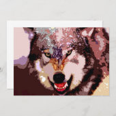 Wolf en invitation à la neige (Devant / Derrière)