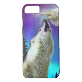 wolf en maan Case-Mate iPhone case (Achterkant)