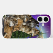wolf en maan Case-Mate iPhone case (Achterkant (horizontaal))