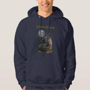 wolf en maan hoodie