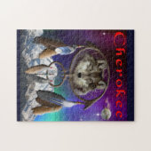 wolf en Maan Legpuzzel (Horizontaal)