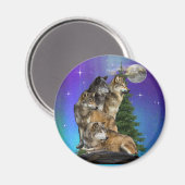 wolf en Maan Magneet (Voorkant / Achterkant)