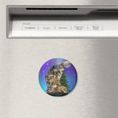 wolf en Maan Magneet (Insitu (Vaatwasser))