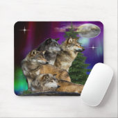 Wolf en Maan Muismat (Met muis)